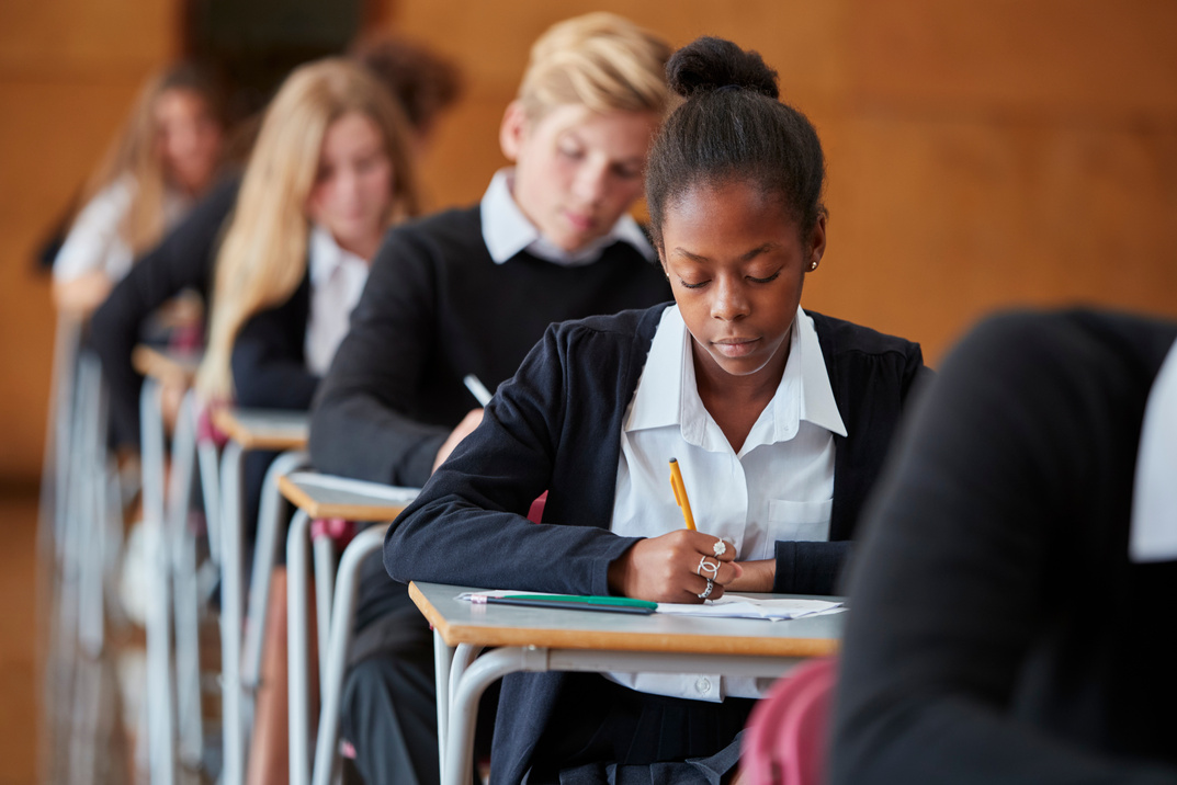 Teenage Students in Uniform