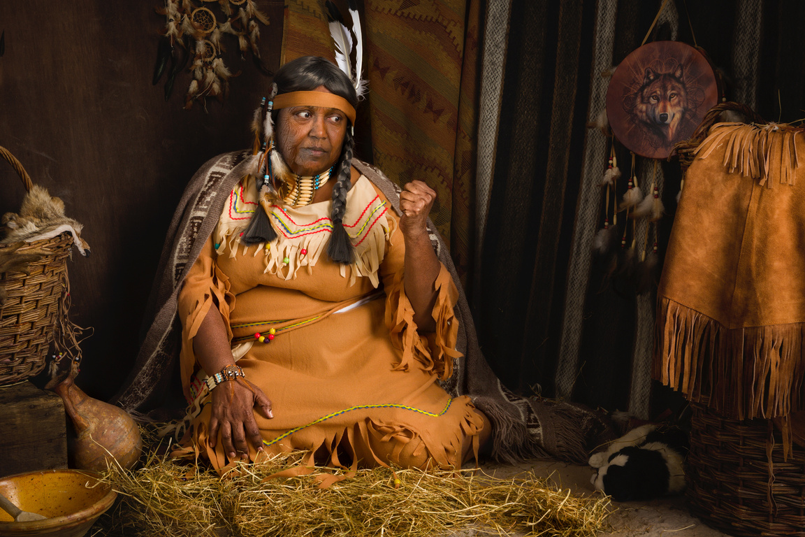 Portrait of a Woman Telling a Story